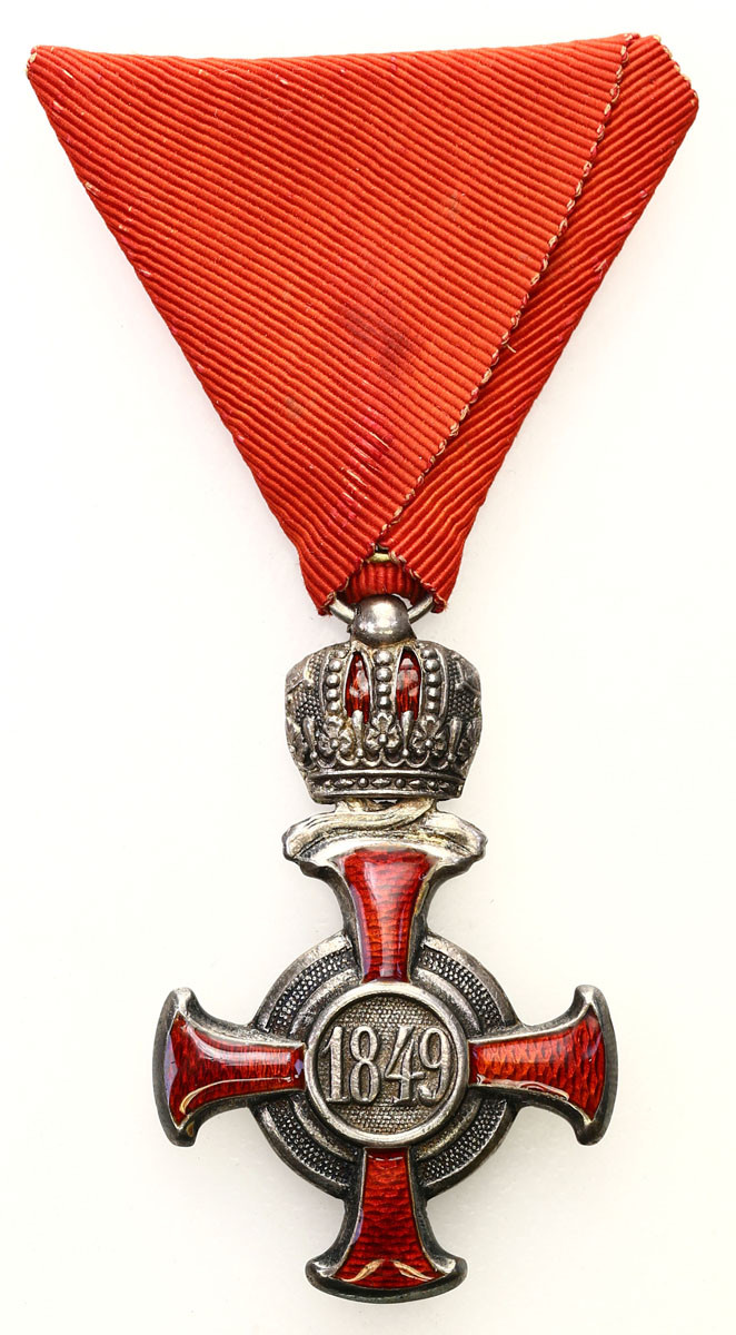 Austria, Franciszek Józef (1848-1916). Srebrny Krzyż Zasługi 1849, srebro